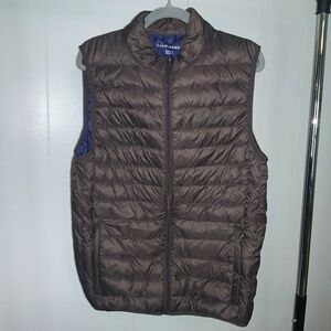 Saddlebred men’s Down puffer Vest Size M zip front zip pockets